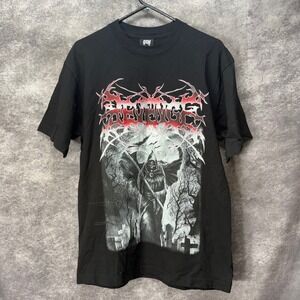 Revenge Red Chrome Grim Reaper World Tour Graphic T-Shirt Mens M Limited Drop